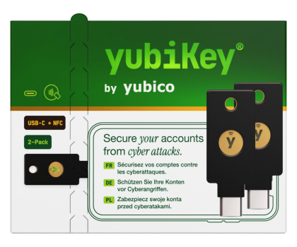 Klucz sprzętowy Yubico Yubikey 5C NFC - Retail 2 Pack